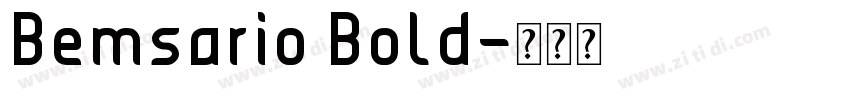 Bemsario Bold字体转换